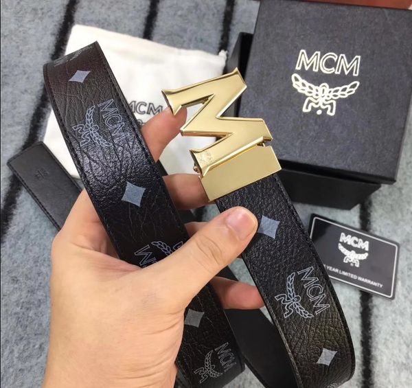 

2020 new fashion brand belt high qualtiy designe genuine leather belt for men women smooth buckle xxs mcm, Black;brown