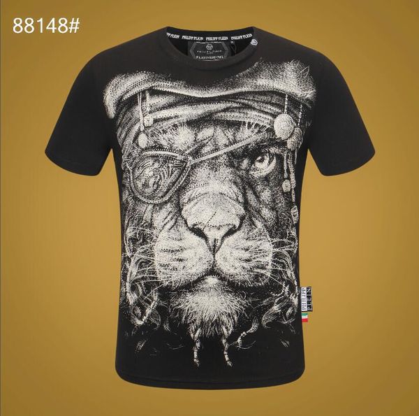 

2019 trendy summer fashion designers men's shirt t-shirt letter embroidery t-shirt men's brand short sleeve t-shirt blouse-012, White