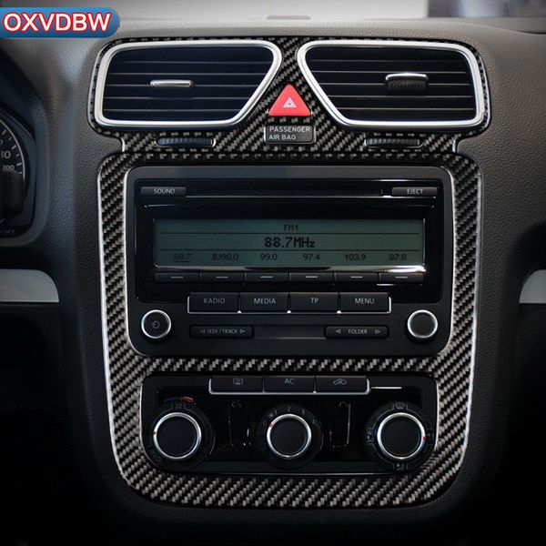 2019 Carbon Fiber Interior Trim Center Console Cd Air Panel Outlet Decorative Frame Sticker For Volkswagen Scirocco Accessories 2009 2013 From Oxvdbw