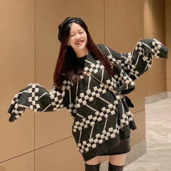 

женский свитер мода повседневная свитер размер s-l удобный теплый wsj000#111842 sun07, White;black