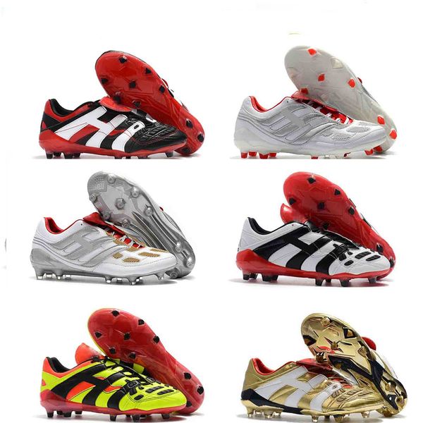 

2019 original occer cleat indoor occer hoe crampon de football boot predator mania preci ion accelerator db david beckham fg gold