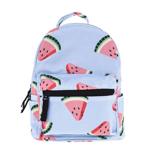 

canvas fruit pattern watermelon printing backpack korean style students travel bag girls school bag lapbackpack