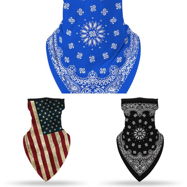 

zruje bandana men outdoor cycling scarf skull mask neck women special forces face protective mask hiking scarf wristband for warmer, Black
