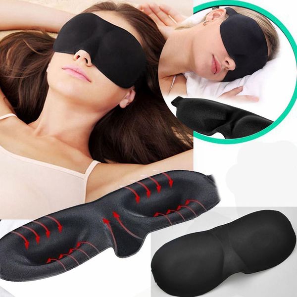 

3d memory foam padded shade cover travel rest sleep eye mask eyeshade sleeping blindfold eyepatch