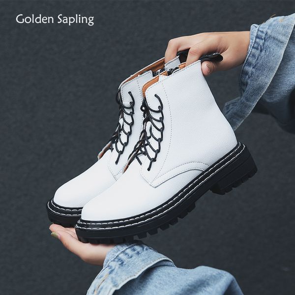 

sapling platform women golden outdoor tactical shoes white genuine leather classic wedge sneakers women's trekking boots, Black