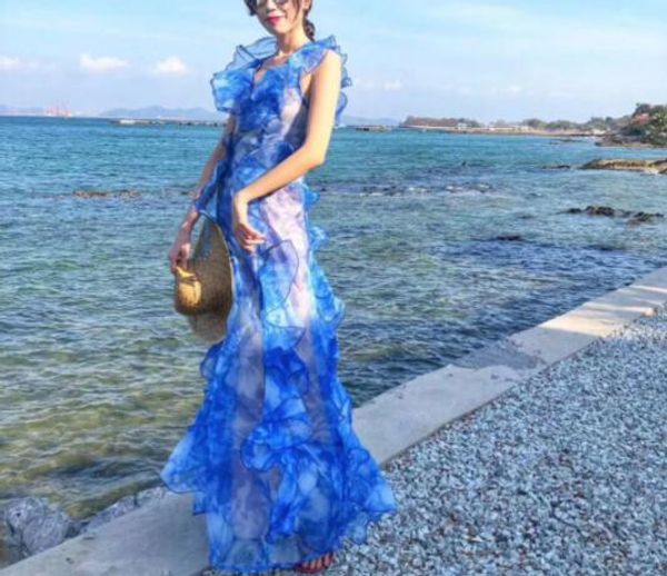 

casual dresses long dress elegant sleeveless ruffles strap night club homecoming party, Black;gray