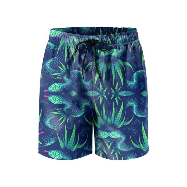 

men's swimming trunks rainforest snake running beach board shorts custom mosaic skin vector image snake skin yellow python print purple