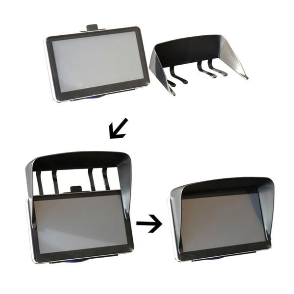 

7"car gps screen navigator block visor sunshade hood anti glare shield