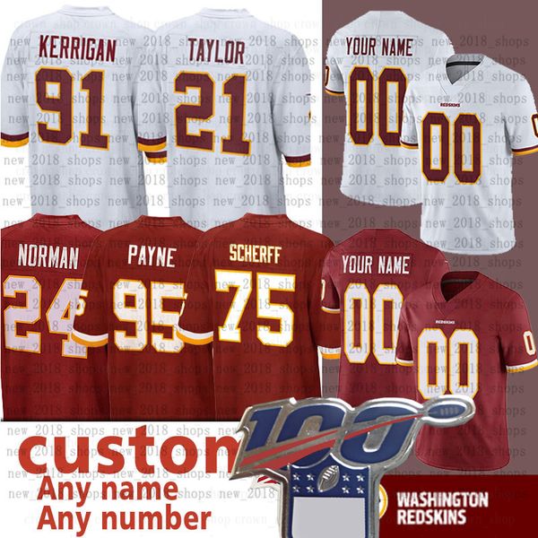 

21 Sean Taylor Custom Washington Jersey Redskin 17 TERRY McLAURIN 53 JON BOSTIC 8 CASE KEENUM 12 COLT McCOY Football Jerseys Haskins