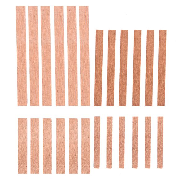

20 pcs 8mm/12.5mm/13mm handmade candle wood wick with sustainer tab diy candle making supplies wax wick core