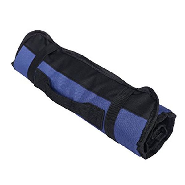 

hardware tools roll plier screwdriver spanner carry case pouch bag,blue