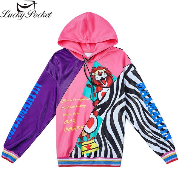 

women spring autumn new hooded long sleeve sweatshirts female fashion cartoon letter print pullovers plus size loose z1032, Black
