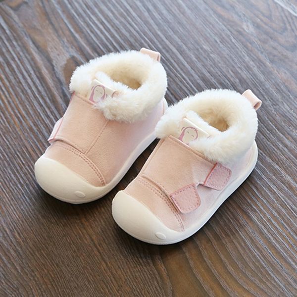 

plus velvet thickening toddler shoes newborn baby boys girls suede soft bottom plus velvet simple cute first walkers baby shoes