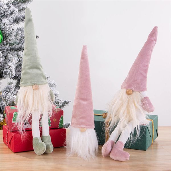 

santa cloth doll christmas gift decoration birthday present christmas decorations for home doll 11x5x36cm navidad 30oct9
