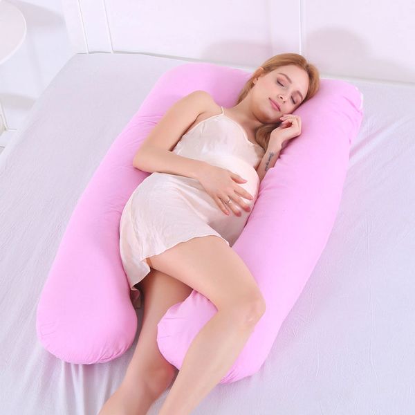 

23 colors pregnant women sleeping support pillow u shape multifunction maternity pillows pregnancy side sleeper bedding 120x65cm