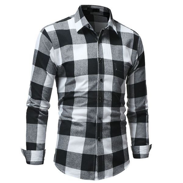 

113552 ruike shirt soft comfort slim fit styles brand man clothes, White;black