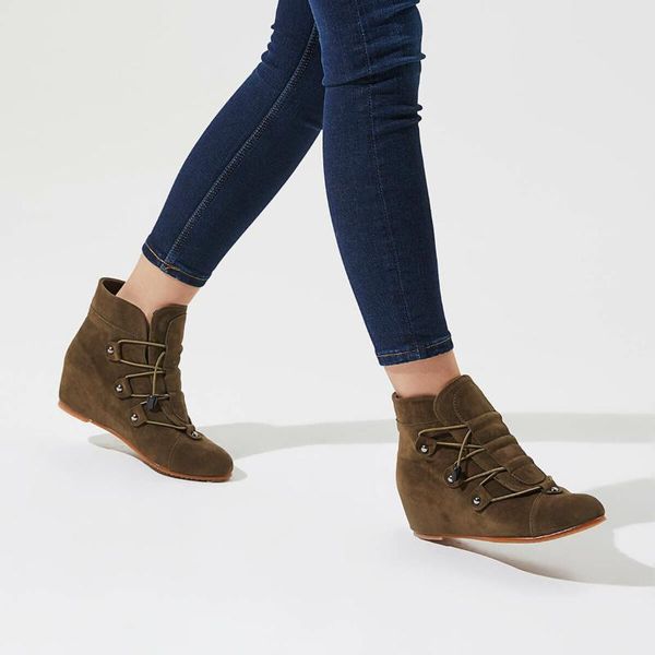 

flo gÃ¶zen56z khaki women 's boots butigo, Black