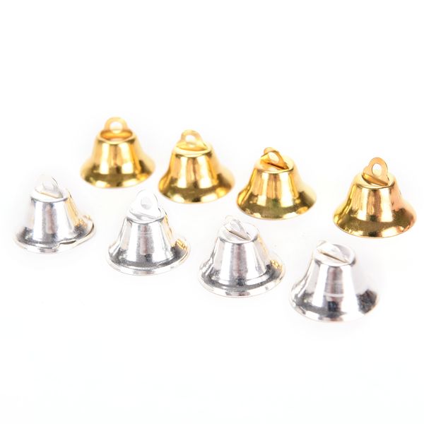 

new 10pcs metal bells small bell jewelry ornaments christmas decoration pendants diy christmas tree bells 2*2cm
