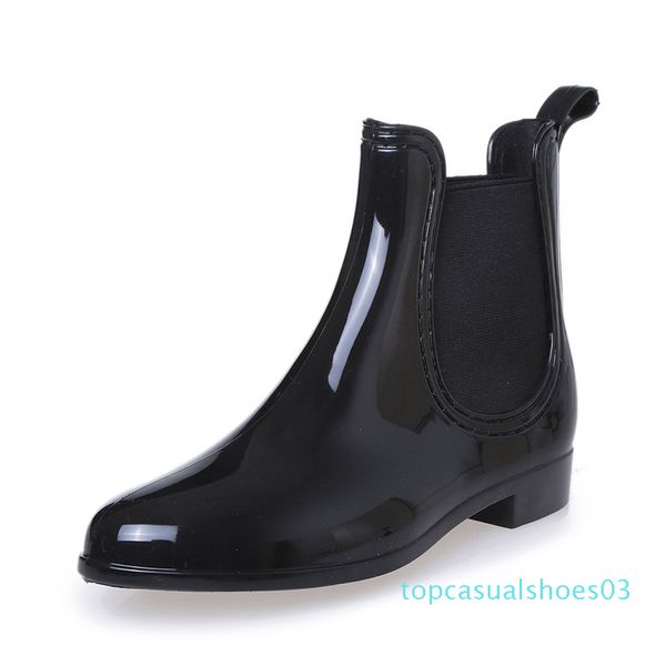 

woman boots women's water shoes rainshoes t03, Black