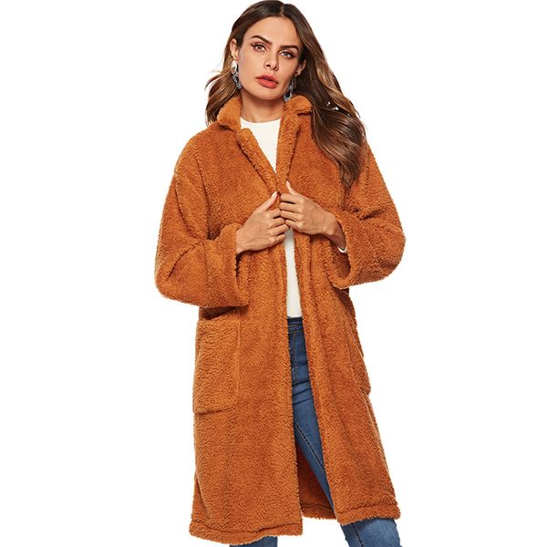 

winter coat women oversized wool coat women long vintage korean winter abrigos mujer invierno 2019 abrigo mujer, Black