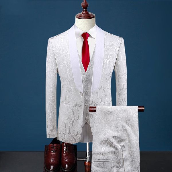 

and fine one button groomsmen shawl lapel groom tuxedos men suits wedding/prom/dinner man blazer(jacket+pants+tie) a348, Black;gray