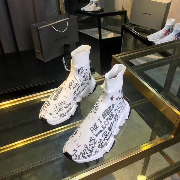 

the latest style speed clear sole designer shoes designer high-socks, embroidery, breathable shoes, comfortable