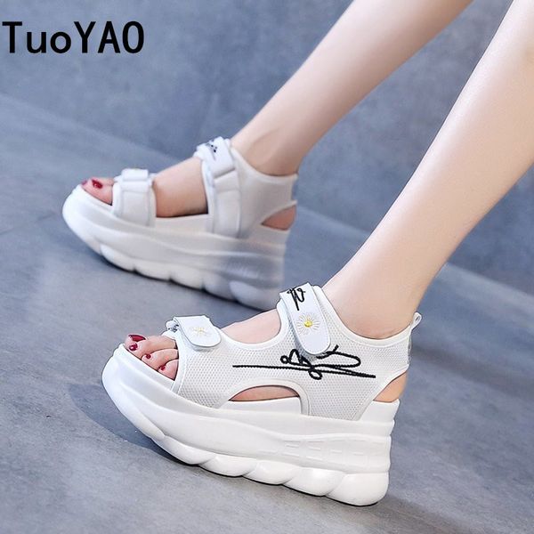 

new women chunky sandals platform designers beach black casual shoes woman fashion 8.5cm high heels open toe sandal ladies