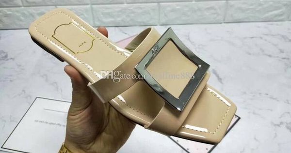 

5a quality women 6709160 bikiviv mules slippers sandal,leather upper,metal buckle,leather outsole,size 34-42,dhl ing, Black