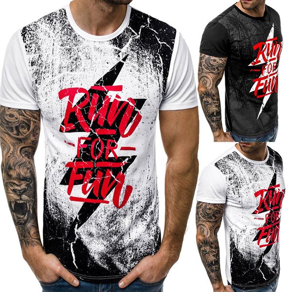 

2019 print casual mens o-neck t shirts fashion men's men t-shirt short sleeve men tshirt nc03, White;black