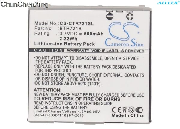 

cameron sino 600mah аккумулятор btr721b для casio c721