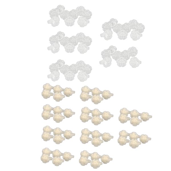 

100pcs rose shape display ring for false nail art polish uv gel tips showing