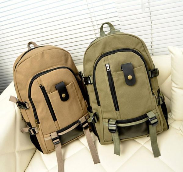 

новые мужчины холст рюкзаки большие ранцы для подростков мальчиков путешествия laptop backbag mochila рюкзака с высоким качеством