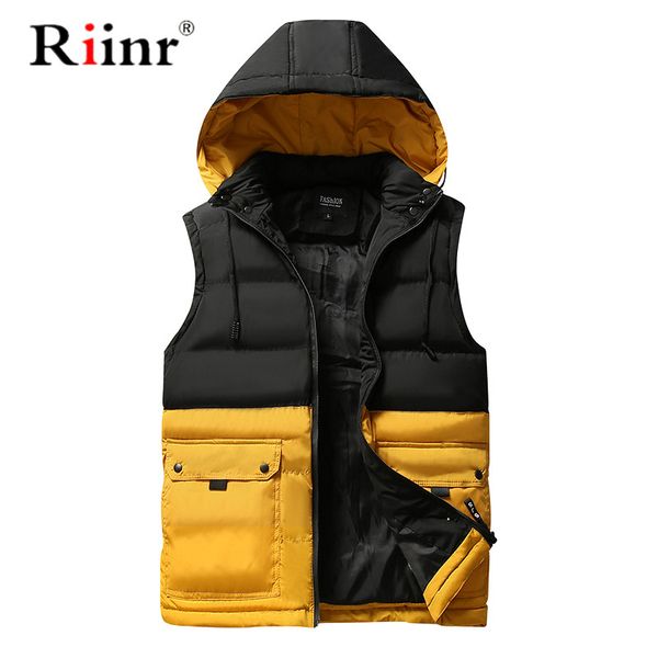 

vest men new stylish 2020 spring autumn warm sleeveless jacket men winter waistcoat men's vest casual coats mens plus size 4xl, Black;white
