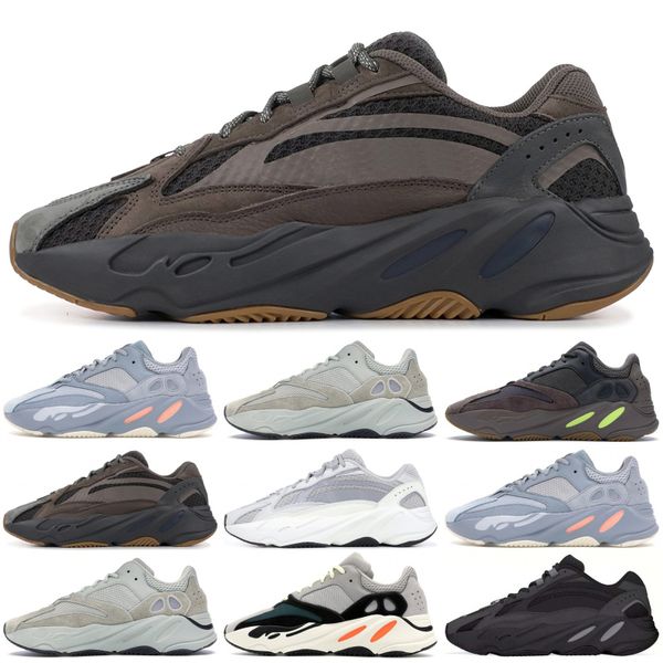 

700 V1 Mauve V2 Статическая Волна Бегун Лучшее Качество Kanye West Кроссовки Мужчины Женщины Спортивная Обувь 2019 Дизайнер Кроссовки С Коробкой