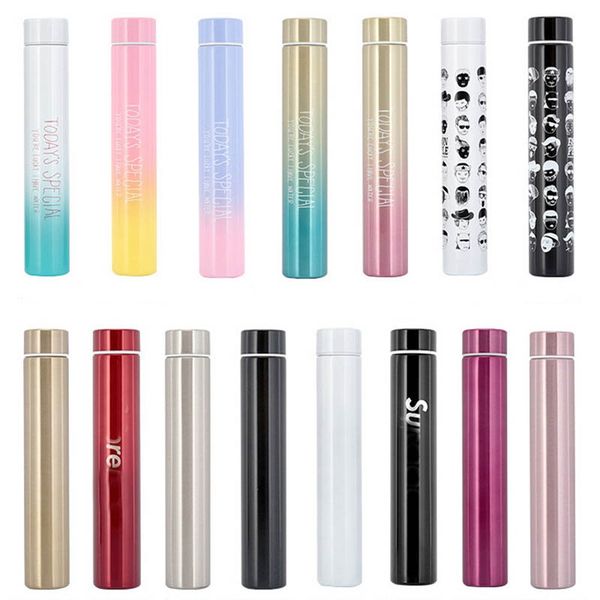 

стакан из нержавеющей стали двойная стена вакуумная изоляция прямая чашка пиво кружка кофе очки с крышками 260 мл 46 цветов розничная упаков