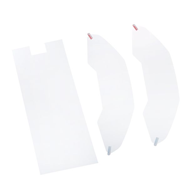 

2 set clear screen protector for motorcycle dashboard, fits gl1800 2018, scratch resistant, uv protection