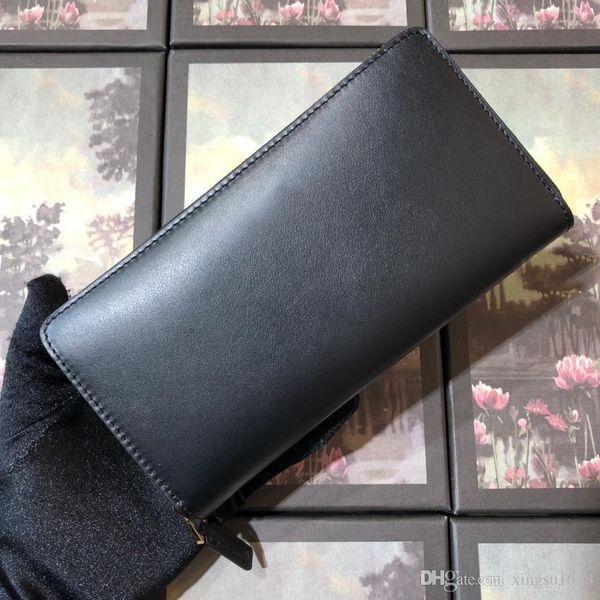 

2019 fashion luxury designers genuine leather mens and womens wallets purse card holders clutch handbags, Red;black