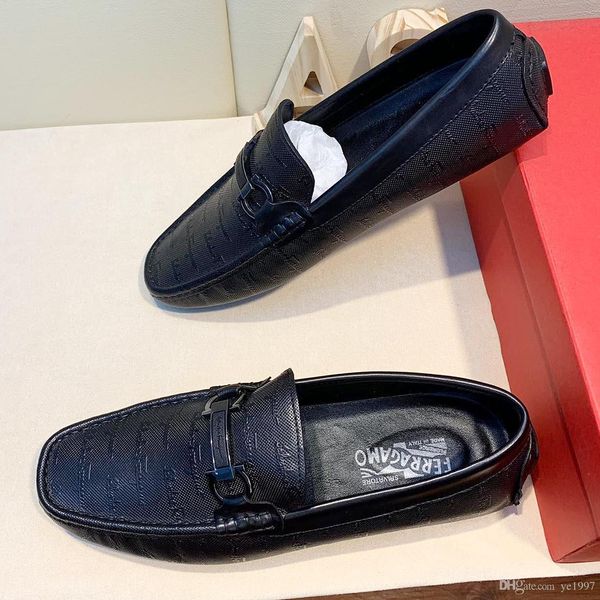 

2018 classic mens casual design mens driving shoes, superstar luxury casual fashion pea shoes, leather work mens shoes running shoes with qe, Black