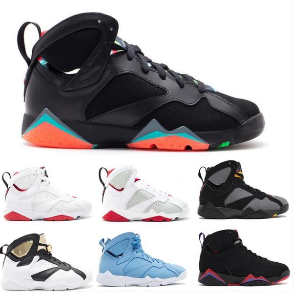 

classic 7s men women basketball shoes pure money hare bunny raptor french blue bordeaux lava verde black red white blue sneakers