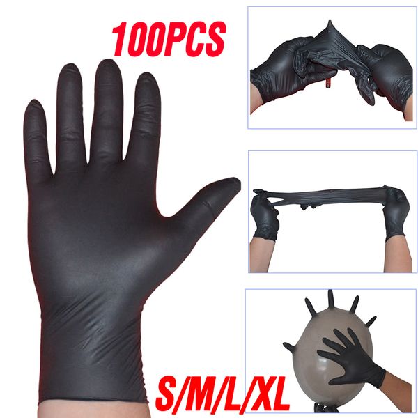 

xl size disposable latex 100pcs universal 4.5g/pc nitrile kitchen washing anti-static gloves