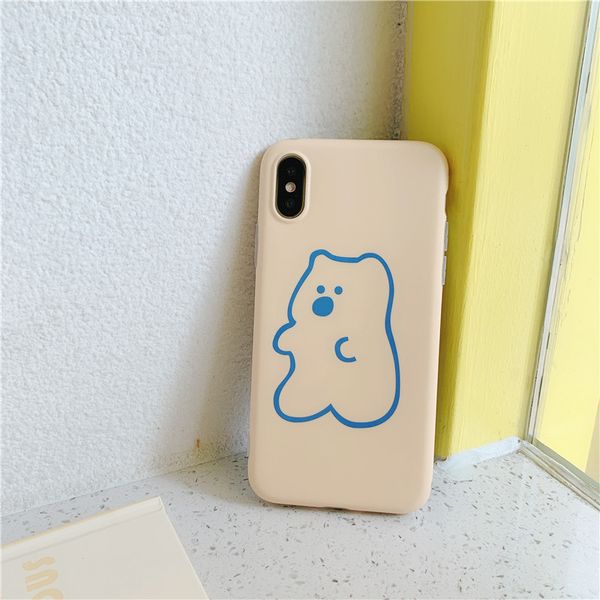 

suitable for iphone 11pro max mobile phone case cute bear soft shell