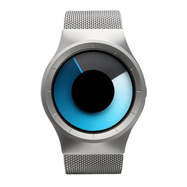 

new cool men women steel belt electronic digital watch quartz movement mineral reinforced glass mirror waterproof watch clock, Slivery;brown