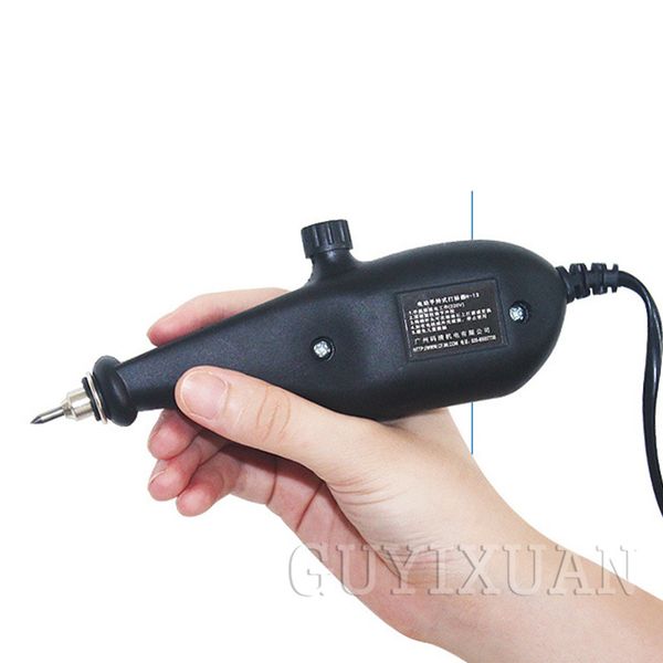 

guyx 220v mini electric engraving pen handheld marking machine jewelry / jade carving metal/wood/stainless steel lettering