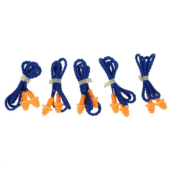 

5 pair tree shape soft safety soft silicone ear plugs hearing protection muffs earplugs