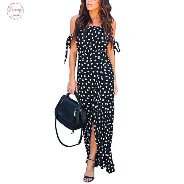 

vintage polka dot dress women party dresses women maxi long dress elegant lady summer dress 2019 short sleeve female vestidos, Black;gray