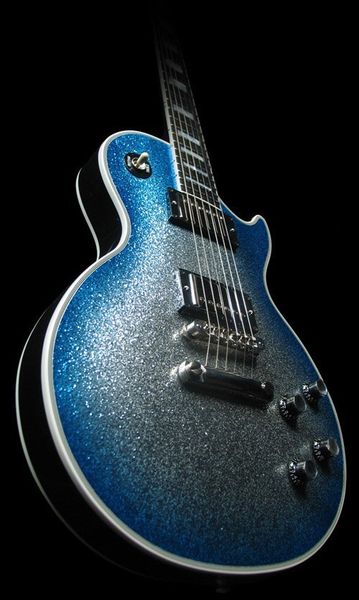 

Новый пользовательский магазин Ace Frehley электрогитара синий взрыв серебряный блес