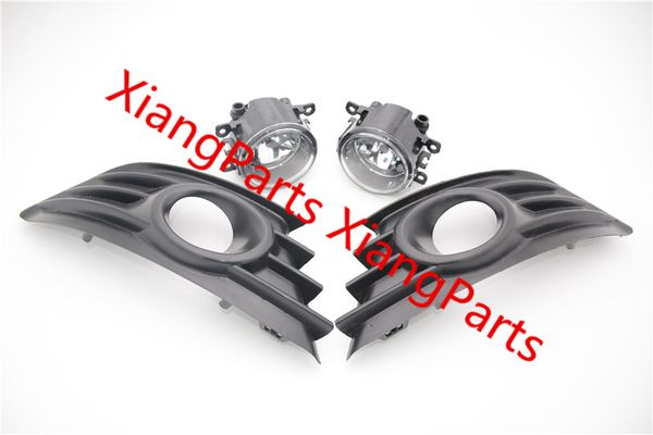 

a set front bumper fog light lamp + fog light cover for c4 2004-2008