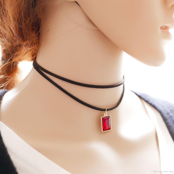 

2016 нового многолойной еѬной имиаи кожи choker ожеѬеле гоиеки епи аѬм gem  Golden;silver