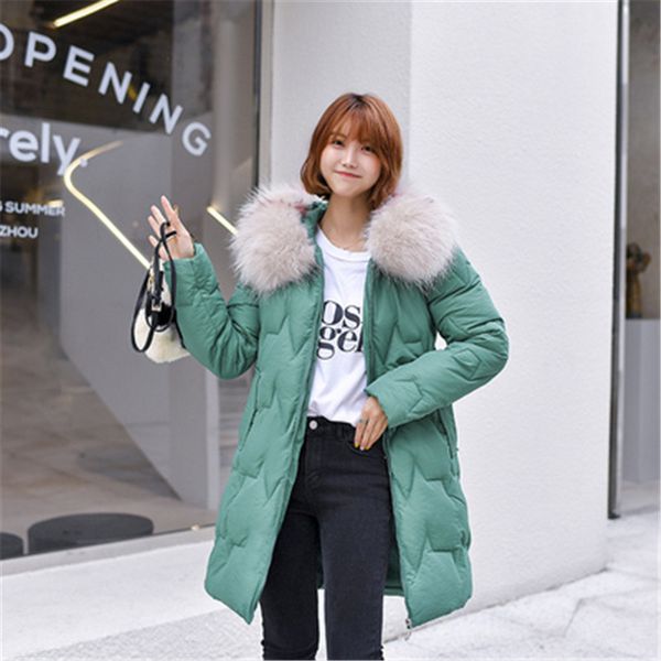 

women's trench coats 2021 winter jacket women big fur collar hooded long parkas thick snow wear coat female wadded pz2001, Tan;black