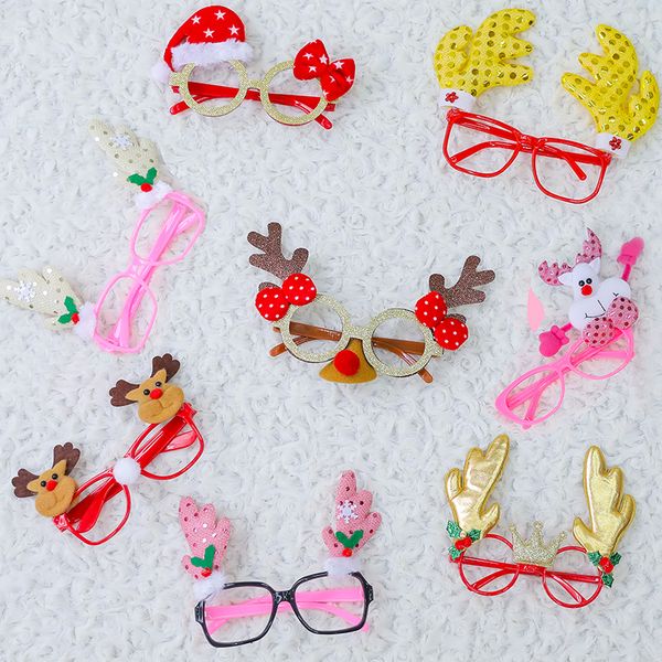 

christmas decorations, christmas decoration supplies, eye frame, cute cartoon glasses, children's gift
